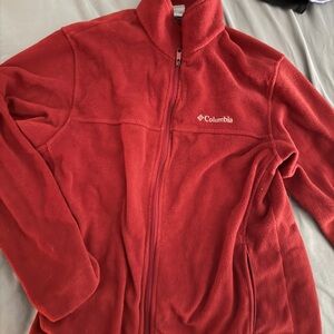 Columbia Deep Red Fleece Jacket